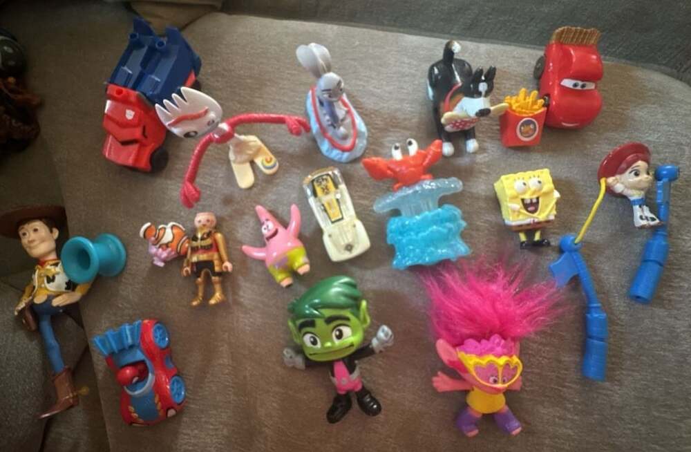 Assorted Lot of 15 McDonald's Happy Meal and Fast Food Collectible Figures